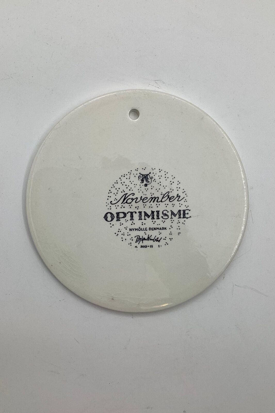 Bjorn Wiinblad: November plate from Nymolle "OPTIMISME"