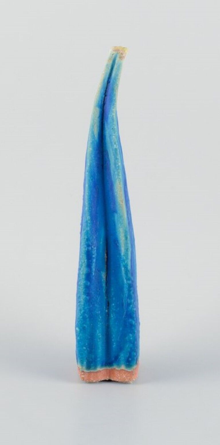 Linda Mathison Unique ceramic sculpture with turquoise glaze