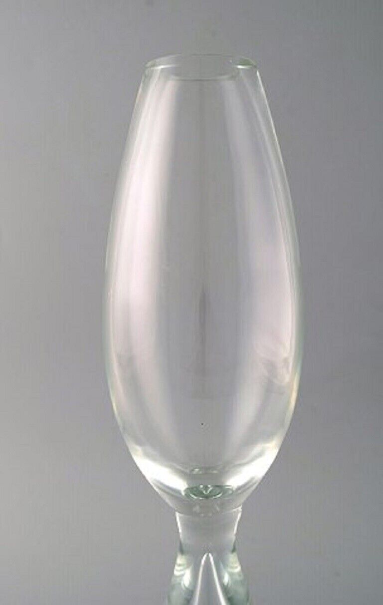 Bengt Orup for Johansfors Art Glass Vase Swedish design 1970's