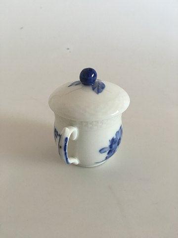 Royal Copenhagen Blue Flower Braided Cream Cup/ Mustard Jar with lid No 8205