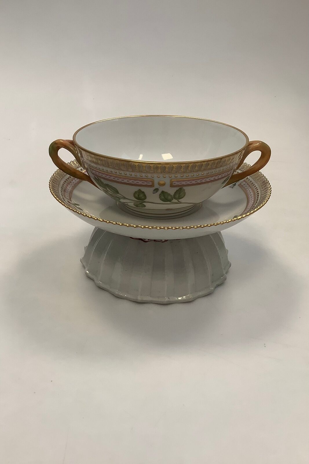 Royal Copenhagen Flora Danica Bouillon Cup with saucer No 20/3612