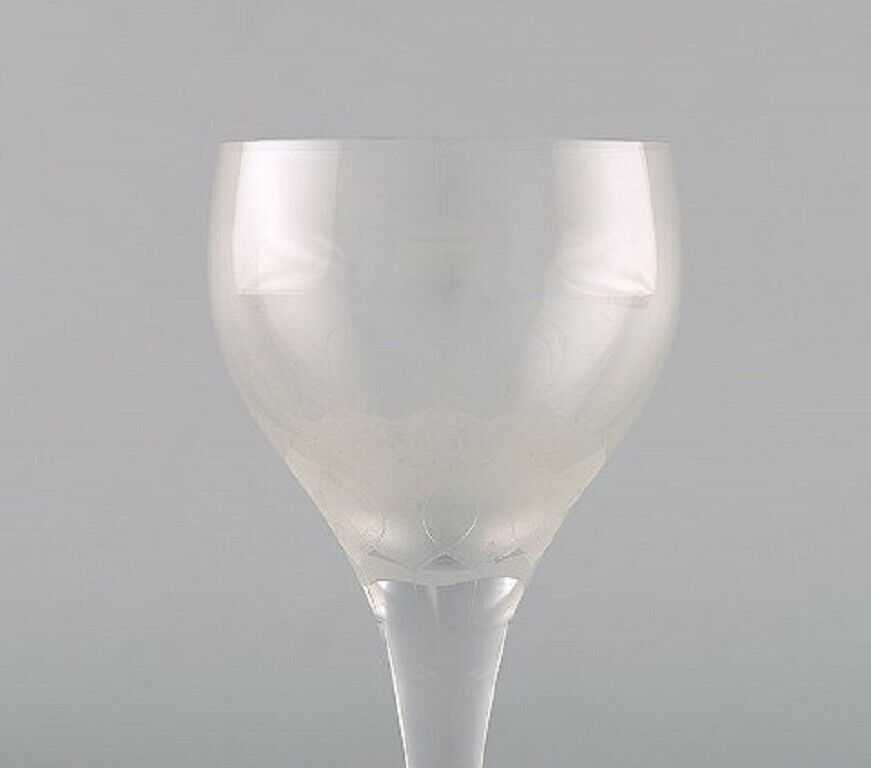 Bjørn Wiinblad (1918-2006) for Rosenthal Twelve "Lotus" glasses 1980's