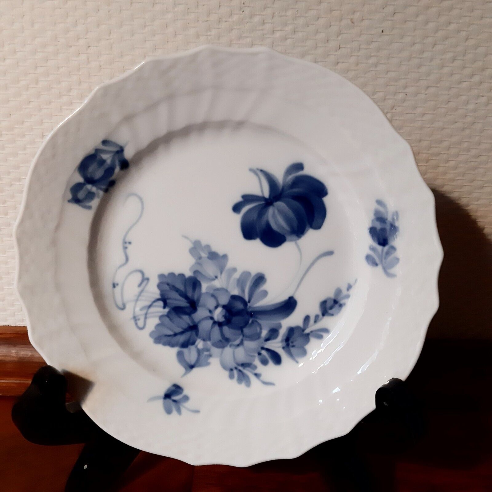 4 x BLUE FLOWER CURVED 16 cm Plates # 10 - 1626 Royal Copenhagen 1969 - 74 1st