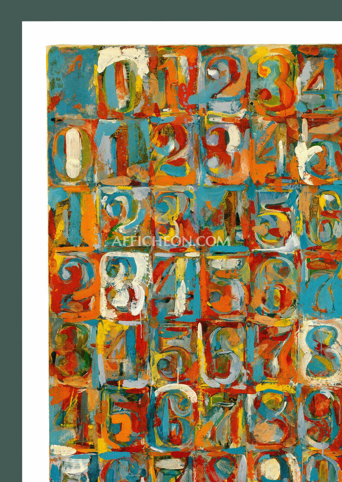 Jasper Johns 'Numbers in Color' 1976 Original Exhibition Poster Print