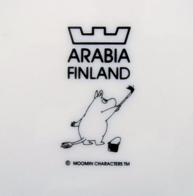 Arabia Finland Porcelain plate with motif from "Moomin"  Late 20th century