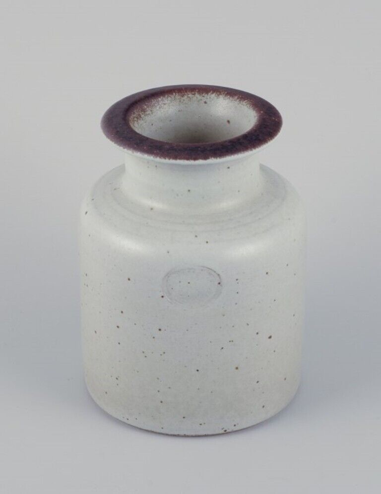 Gösta Grähs for Rörstrand Ceramic vase in gray glaze 1960s/70s