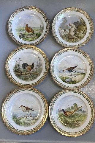 Royal Copenhagen Flora Danica/Fauna Danica Animal Luncheon Plates No 240/3550