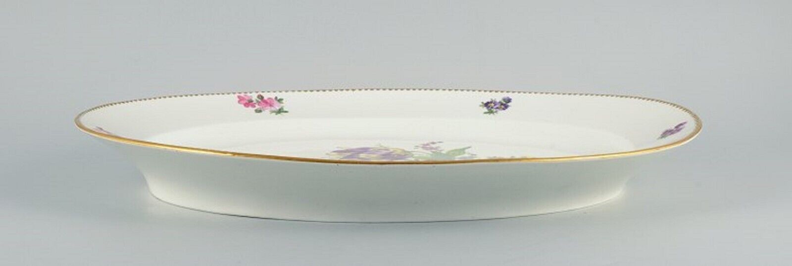 BG Bing  Grondahl Saxon flower Large serving dish decorated with flowers