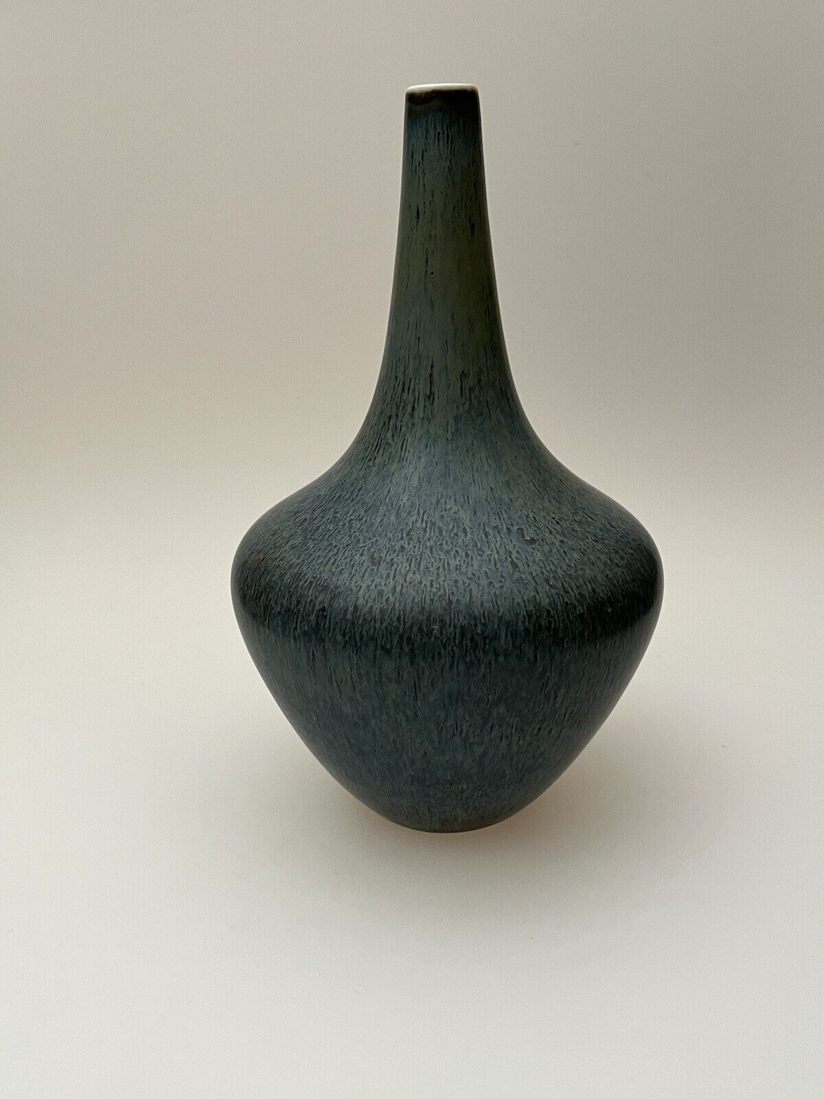 Gunnar Nylund Rörstrand Vase harpsichord glaze Blue-green ( Video 360 )