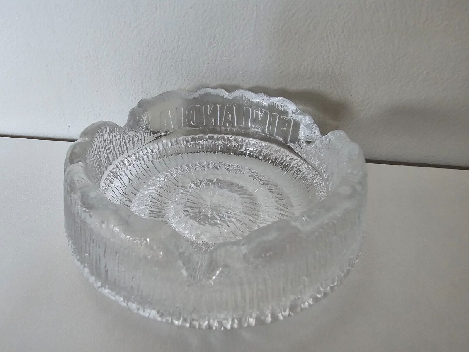 Rare Iittala Solaris Finlandia ashtray design by Tapio Wirkkala