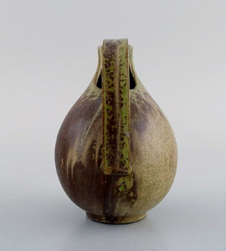 Arne Bang Jug with handle in glazed ceramics 1940/50's