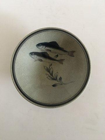 Royal Copenhagen Unique Bowl with fish by Oluf Jensen from 1932