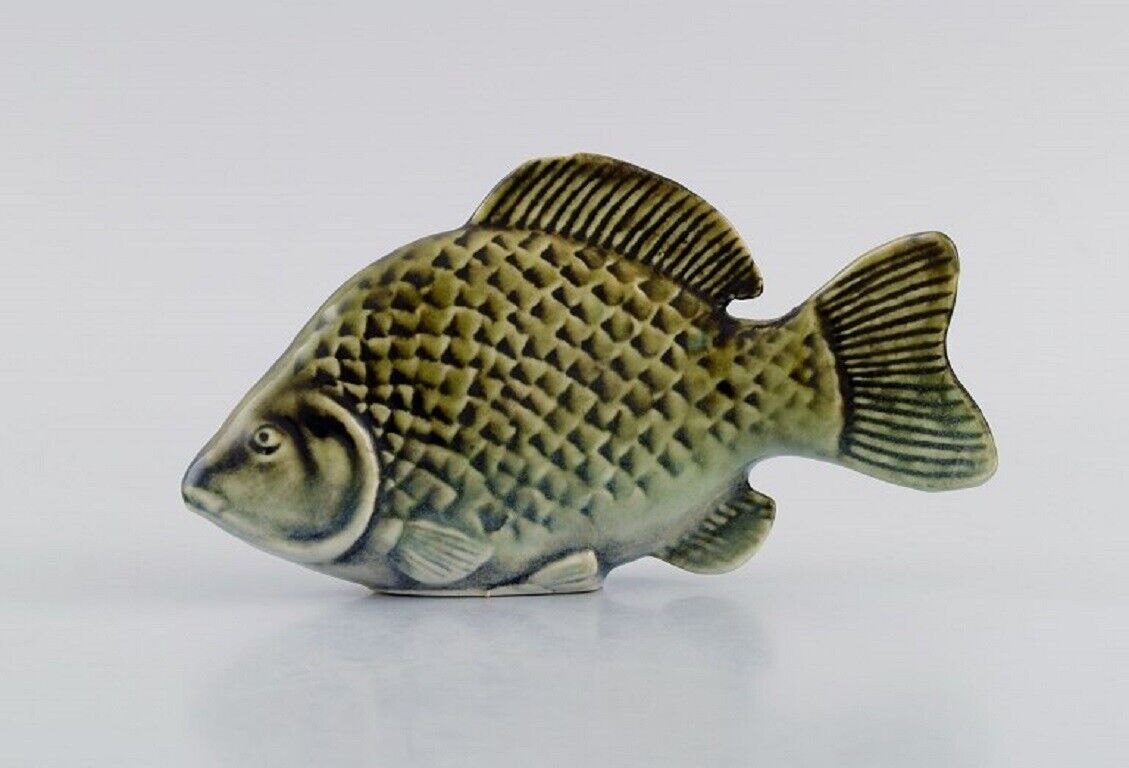 Sven Wejsfelt (1930-2009) for Gustavsberg Unique Stim fish in glazed ceramics