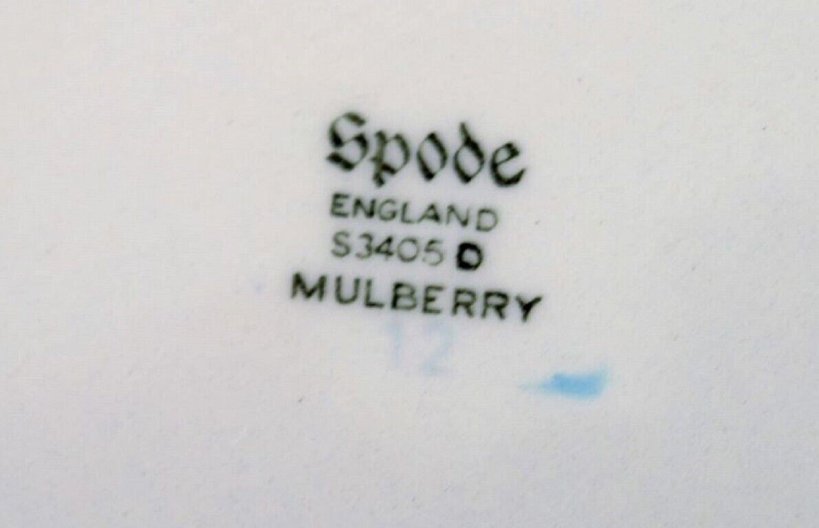 Spode England Mulberry coffee service for five people in porcelain