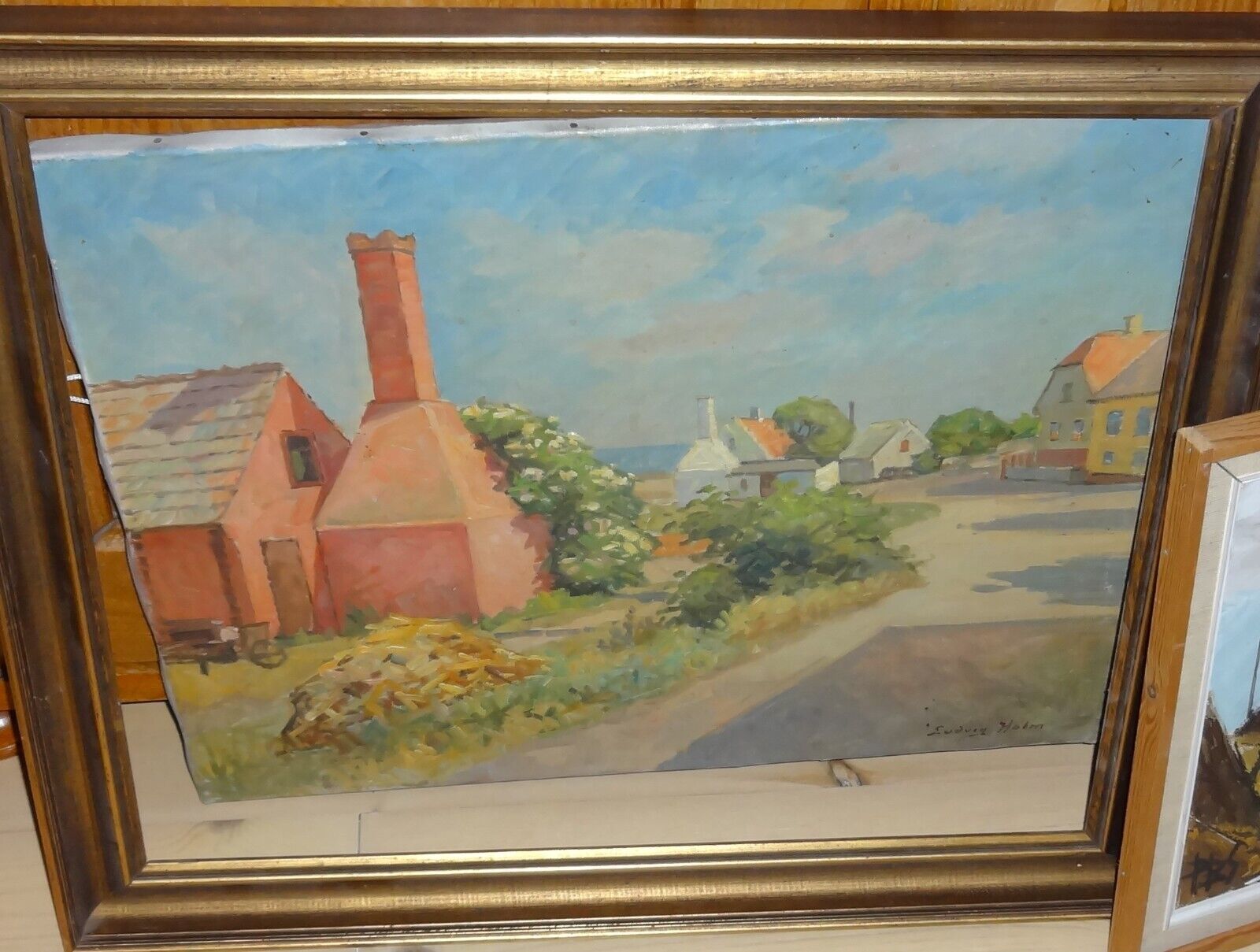 Danish oil painting Bornholm by Ludvig Holm REDUCED2SELL!