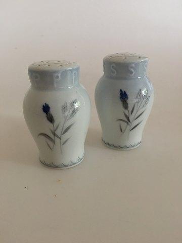 Bing  Grondahl Demeter / Blue Cornflower Salt  Pepper Set No 52