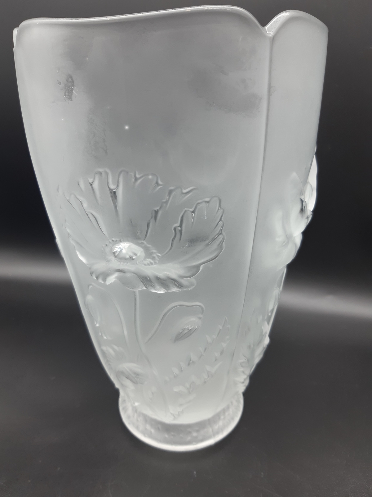 Barolac Josef Inwald Poppy frozen glass vase