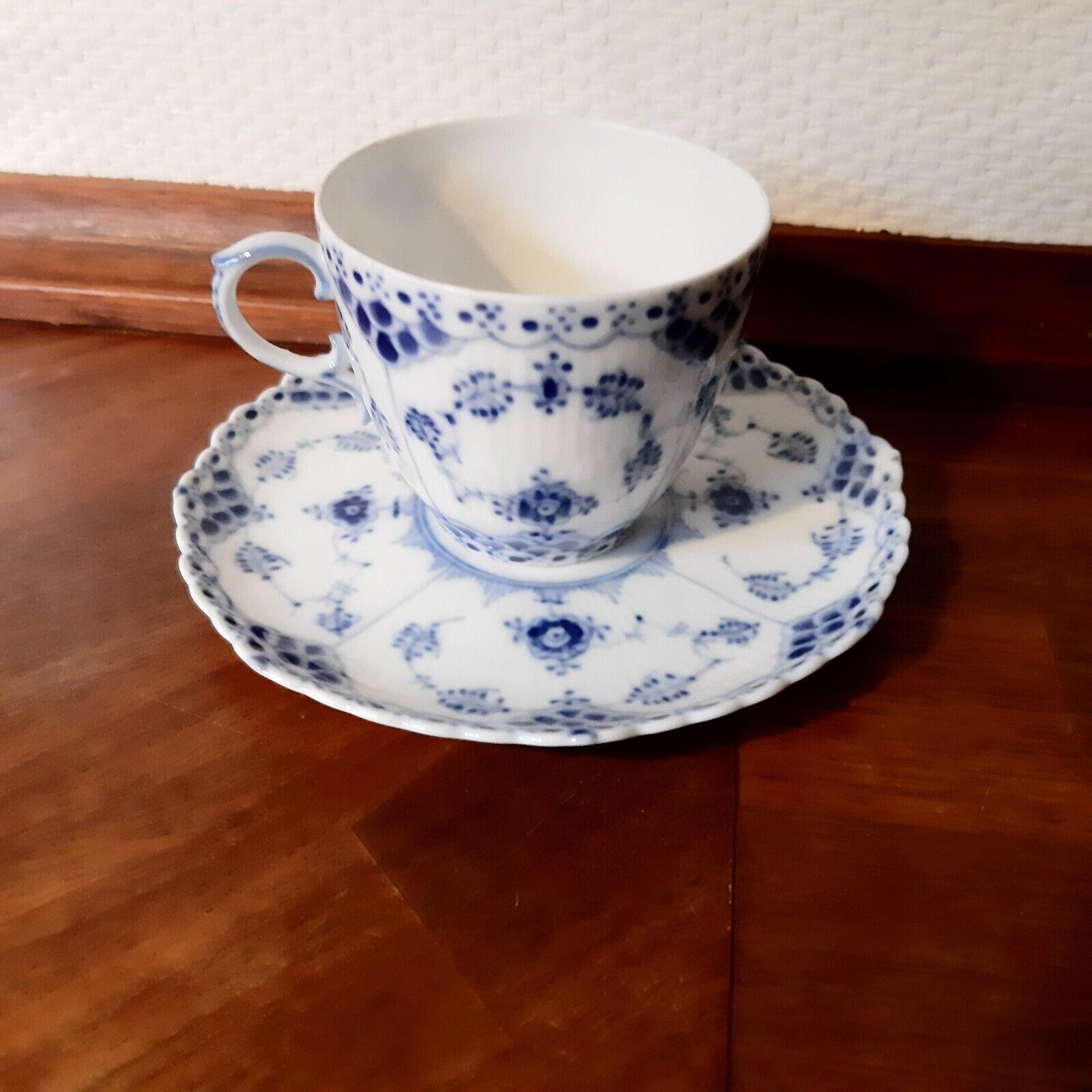 Coffee Set BLUE FLUTED FULL LACE # 1 - 1035 Royal Copenhagen 1966/1968 Fact 2