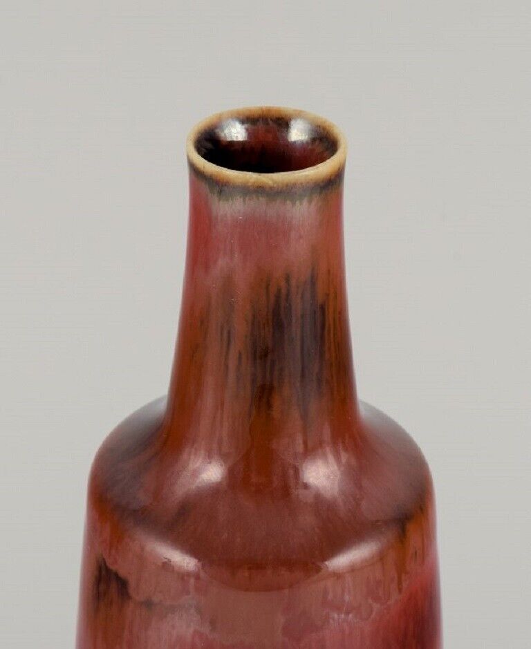 Carl Harry Ståhlane (1920-1990) for Rörstrand Ceramic vase in red glaze