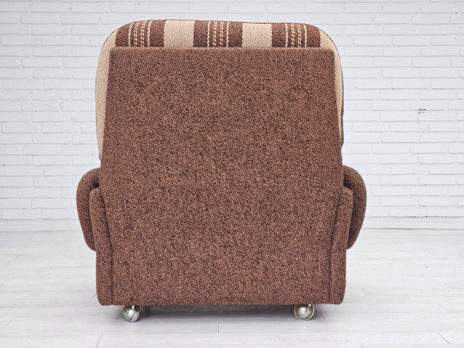 1970s Danish relax chair original wool upholstery very good condition