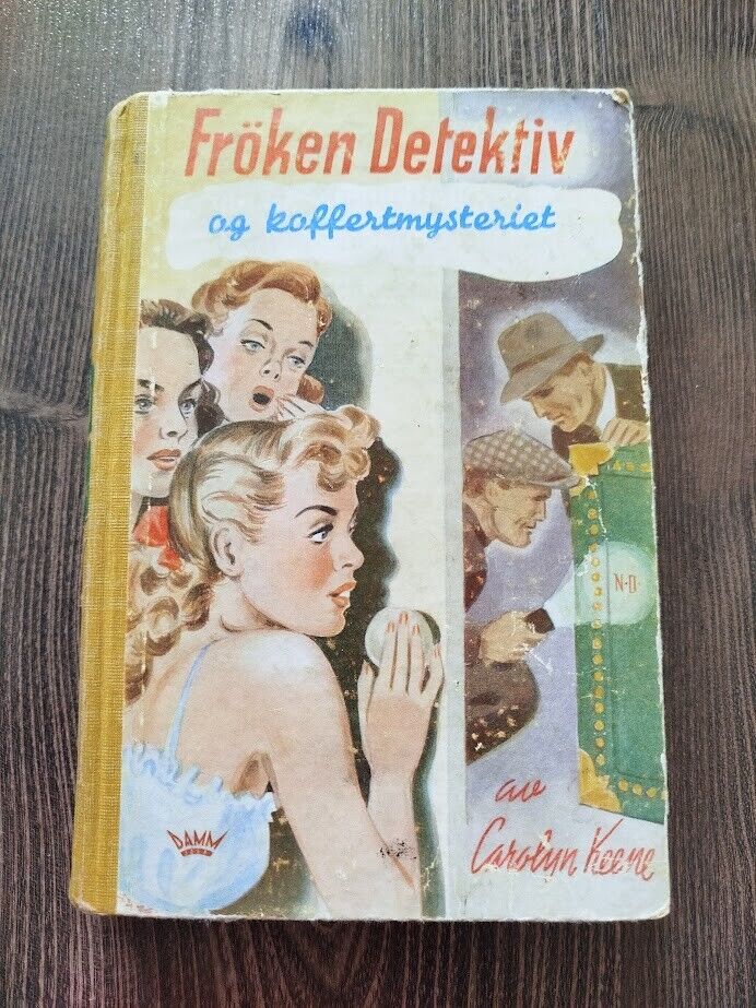 1950 Norwegian Nancy Drew - The Mystery of the Brass Bound Trunk - Carolyn Keene