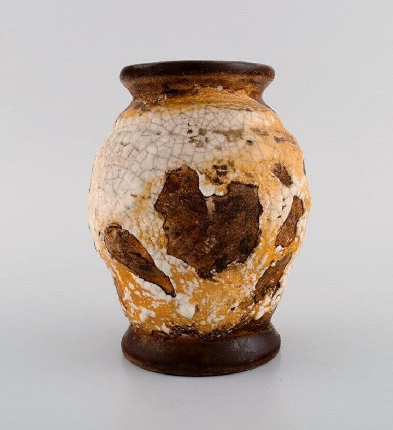 Louis Dage (1885-1961) French ceramist Unique vase in glazed ceramics