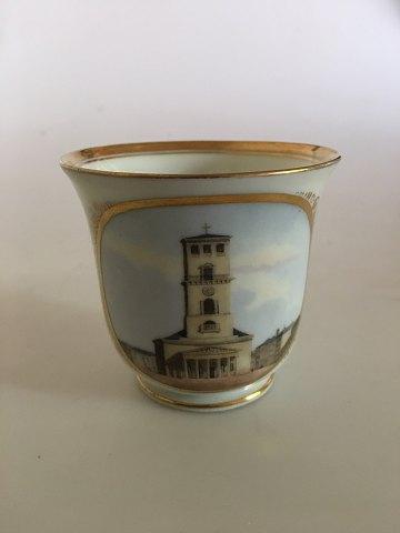 Bing  Grondahl Early cup with motif of Vor Frue Kirke (Copenhagen Cathedral)