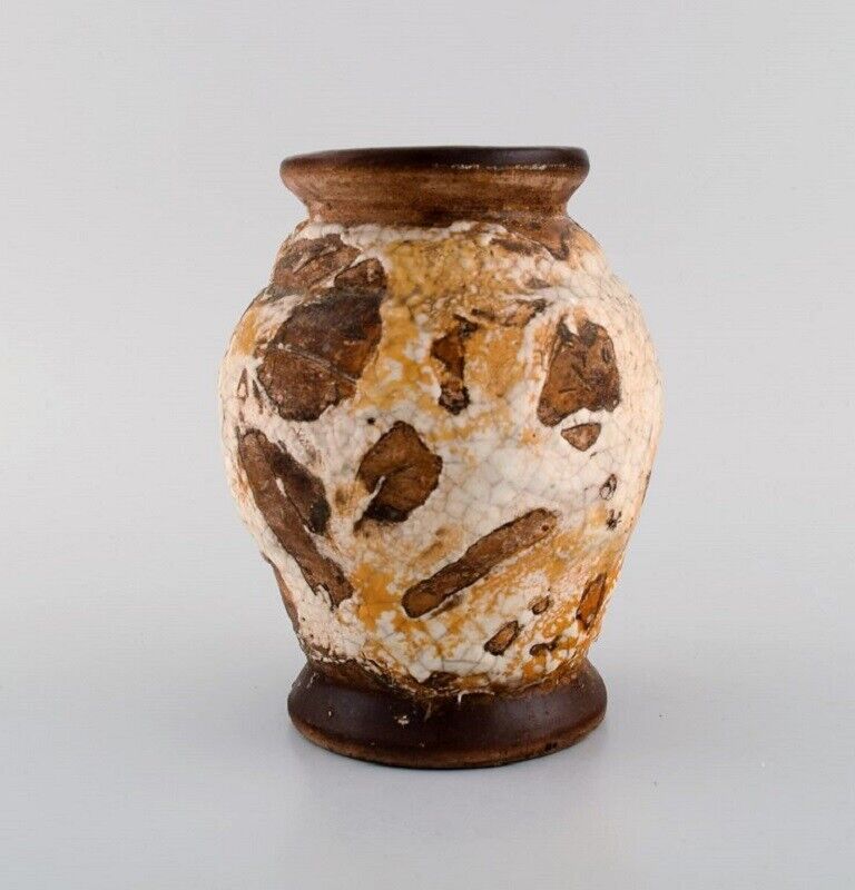 Louis Dage (1885-1961) French ceramist Unique vase in glazed ceramics