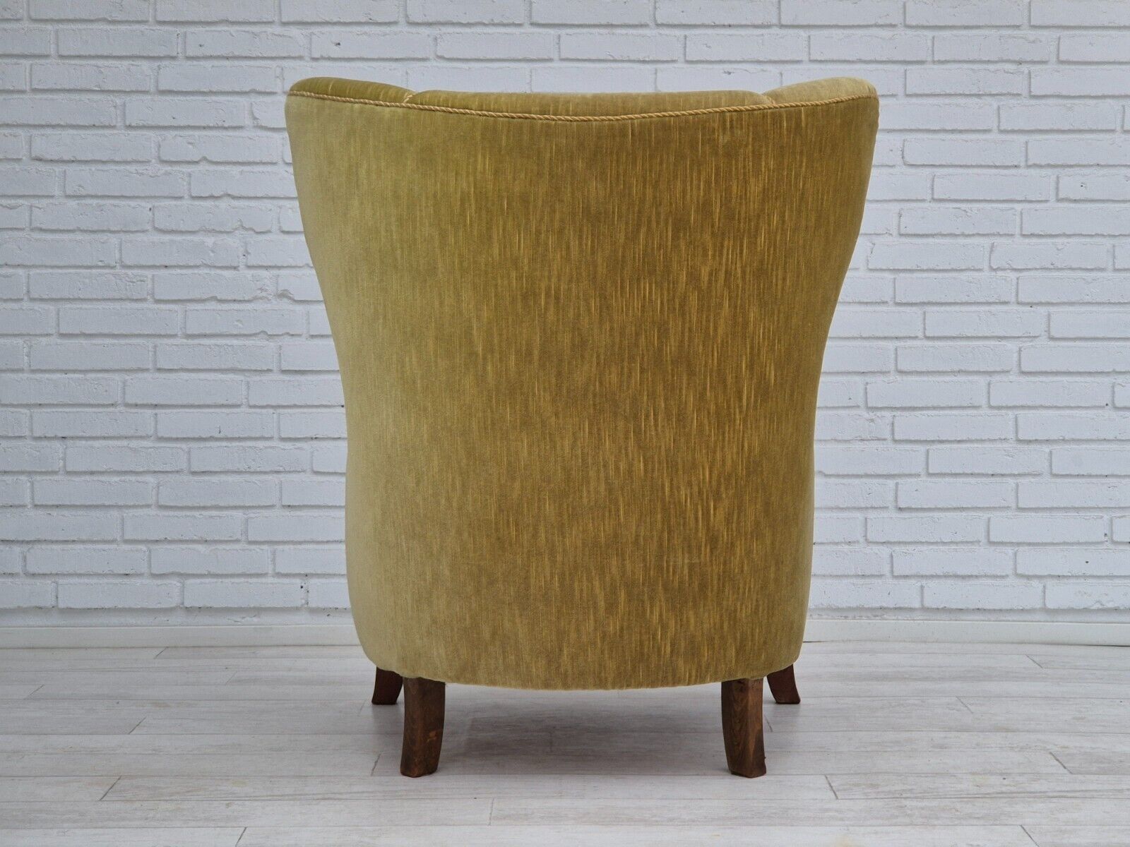 1960s Danish armchair in original very good condition furniture velour oak