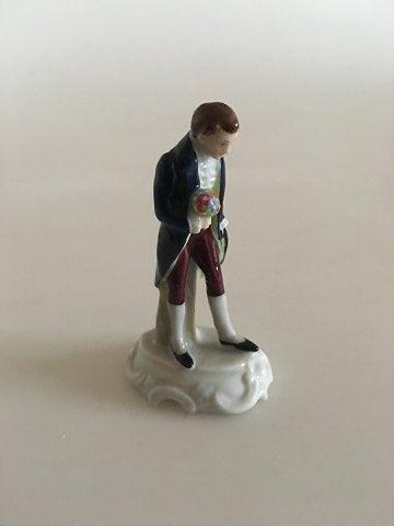 Rosenthal Miniature Figurine of Gentleman with Flowers