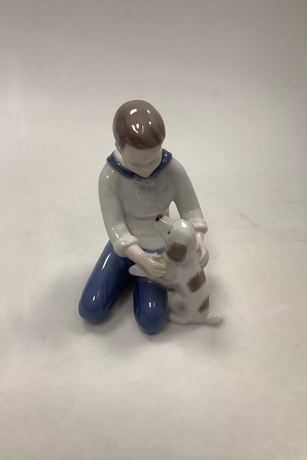 Bing and Grondahl Figurine Boy with dog No 2334