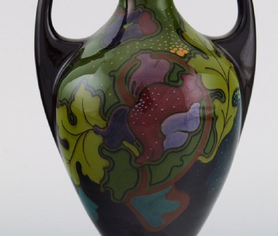 Regina Holland Antique Art Nouveau vase in glazed ceramics Approx 1910