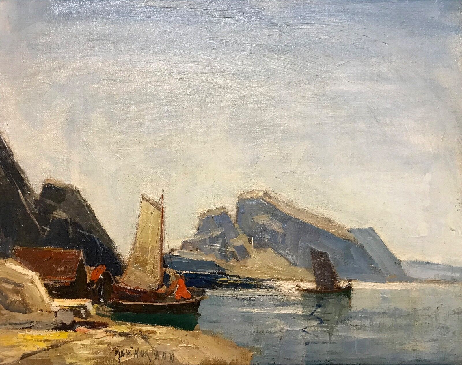 Knut Norman (1896-1977): ARCTIC MARINA