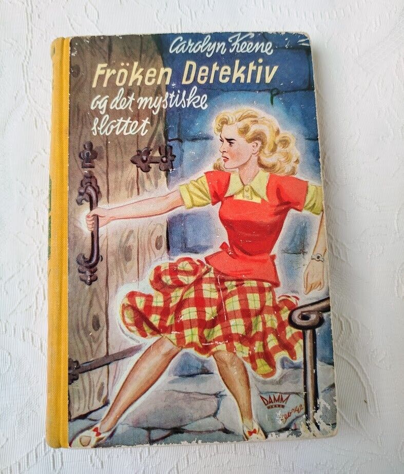 1957 Norwegian Nancy Drew Book -The Clue in the Crumbling Wall  - Carolyn Keene