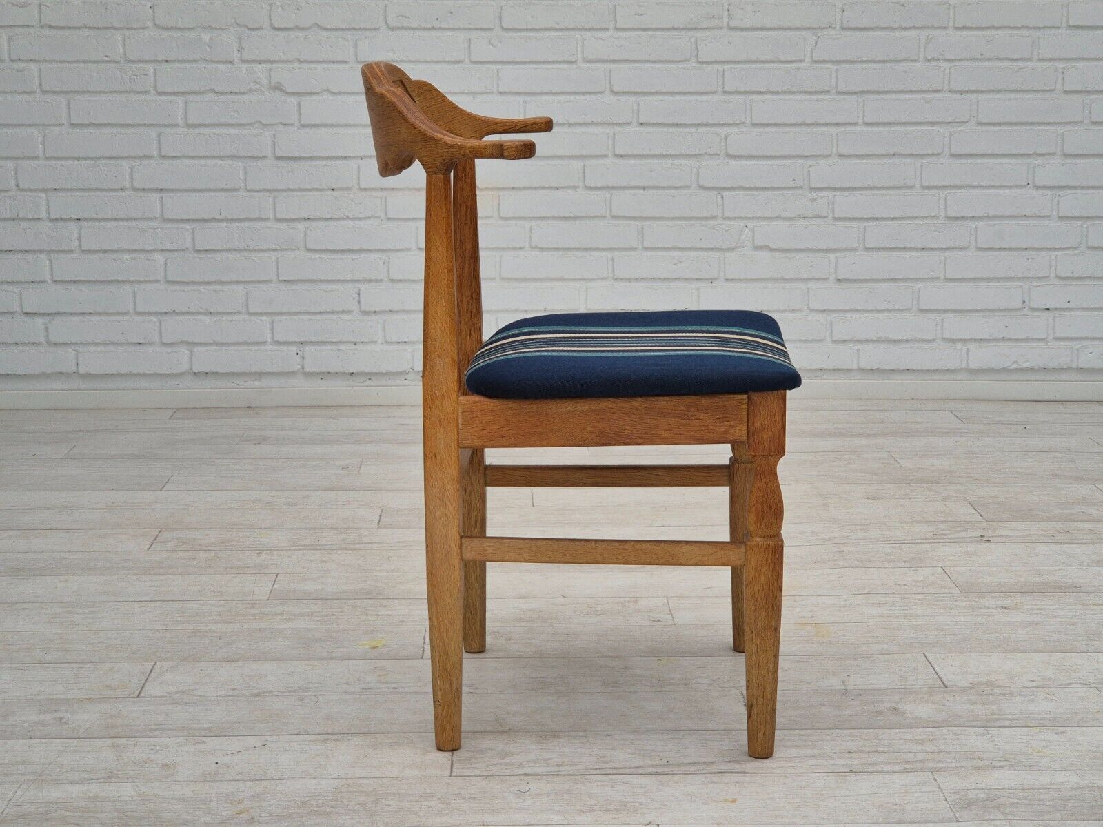 1970s Danish design by Henning Kjærnulf set of 4 dinning chairs oak wood