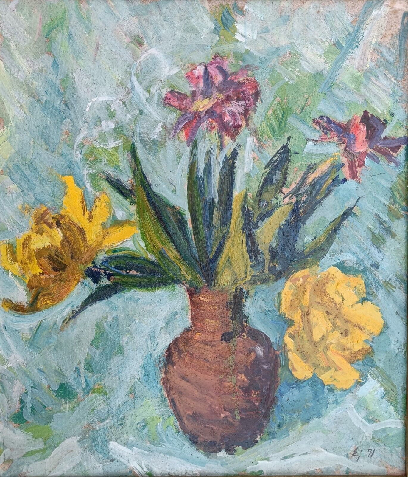 Erik Jensen (1883-1974): FLOWERS IN A VASE