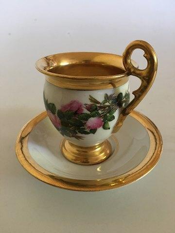 Royal Copenhagen Empire Cup with Flowers from 1820-1850 by Klein