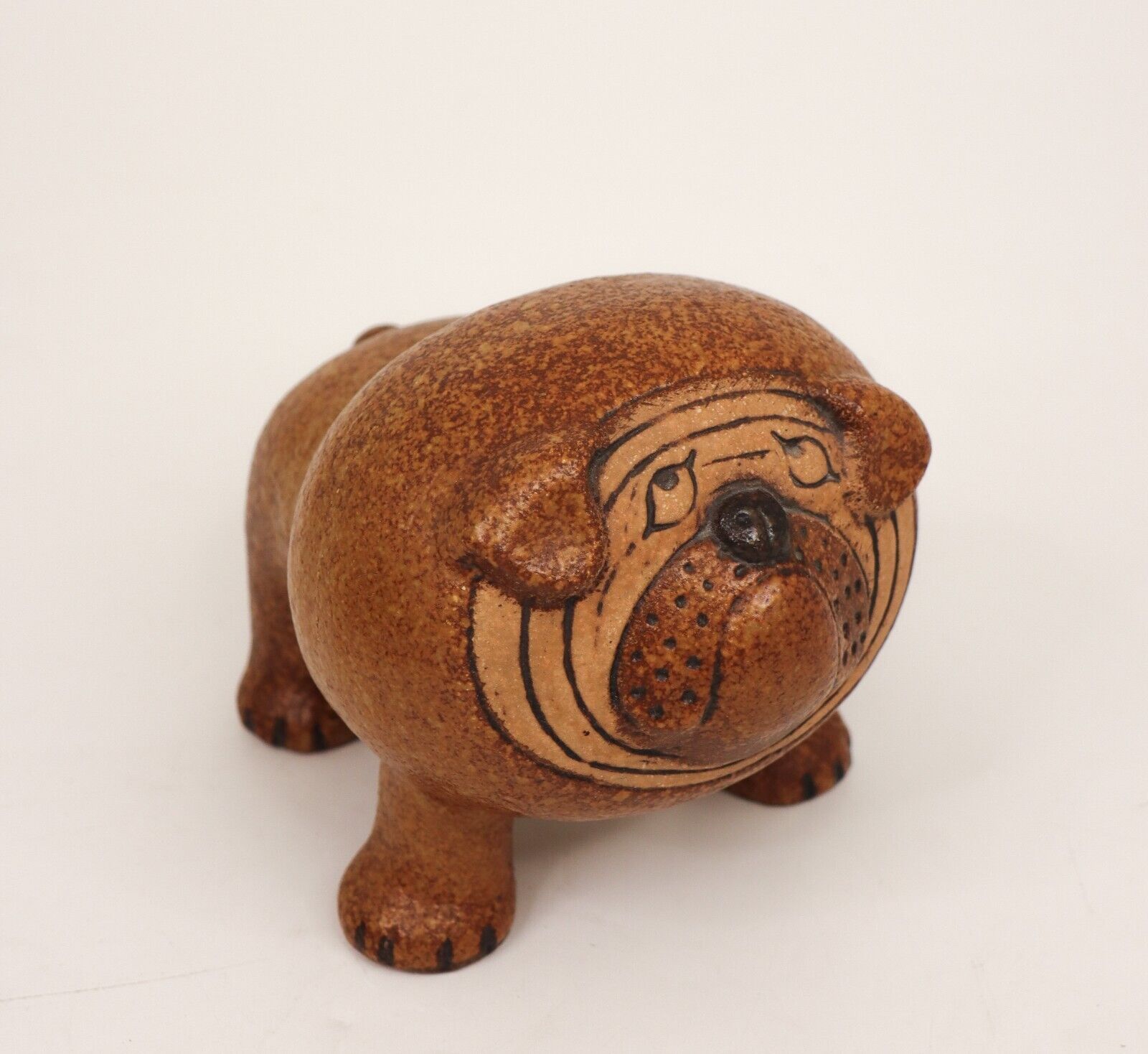 Lisa Larson - Bulldog Ceramic Sculpture - Gustavsbergs Studio Sweden