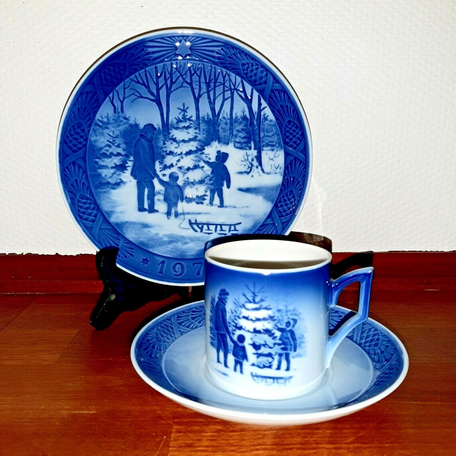 1979 TRIO SET Cup Saucer  Plate CHRISTMAS SERIE by Royal Copenhagen Fact 1