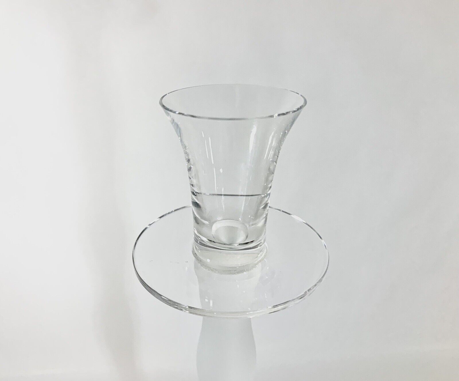 Orrefors Celeste Anne Nilsson White Clear Candle Holder 37 cm 145 inch