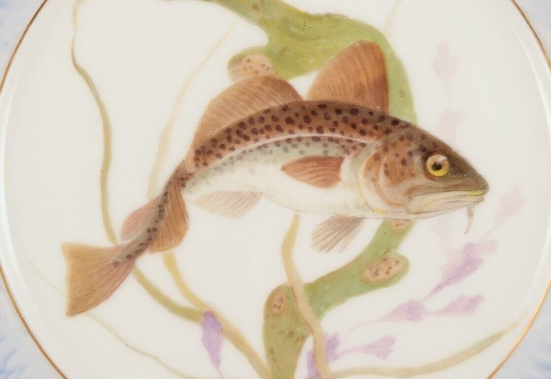 Royal Copenhagen Fauna Danica fish plate Approx 1930s