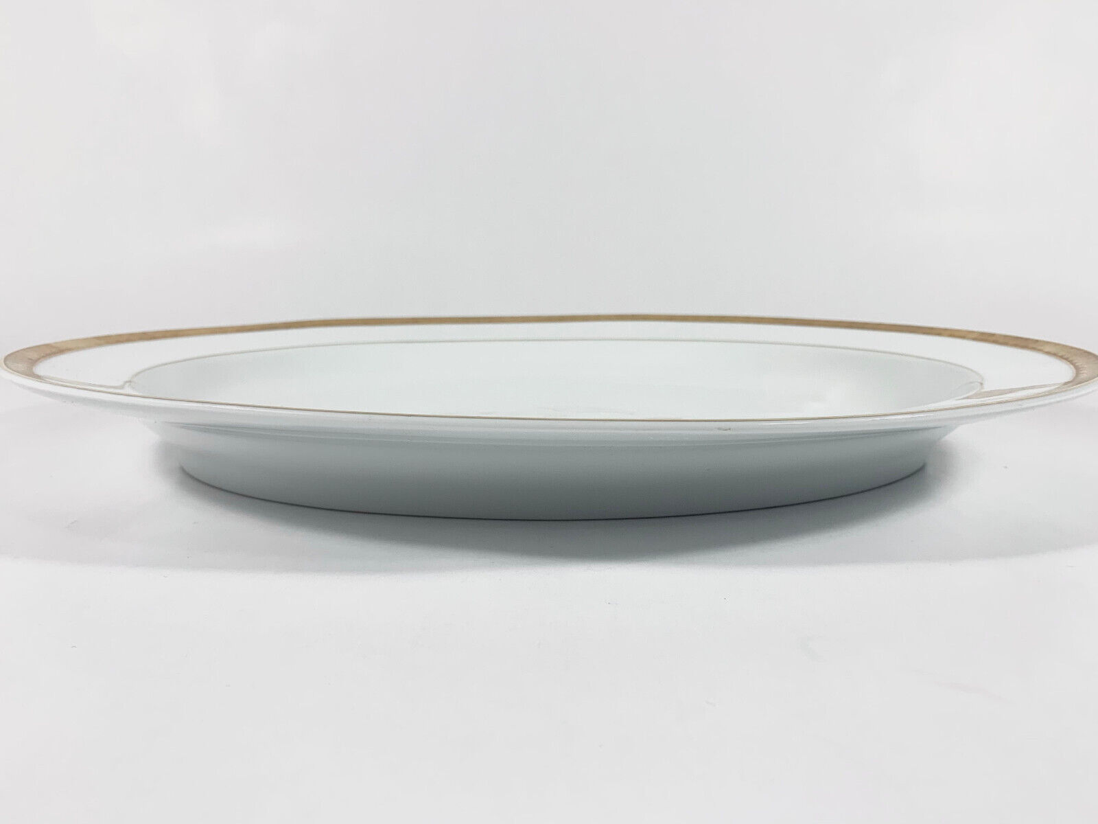 Bernardaud Rhapsody Limoges Gold Rim Large Oval Serving Plate Platter Tray 43 cm