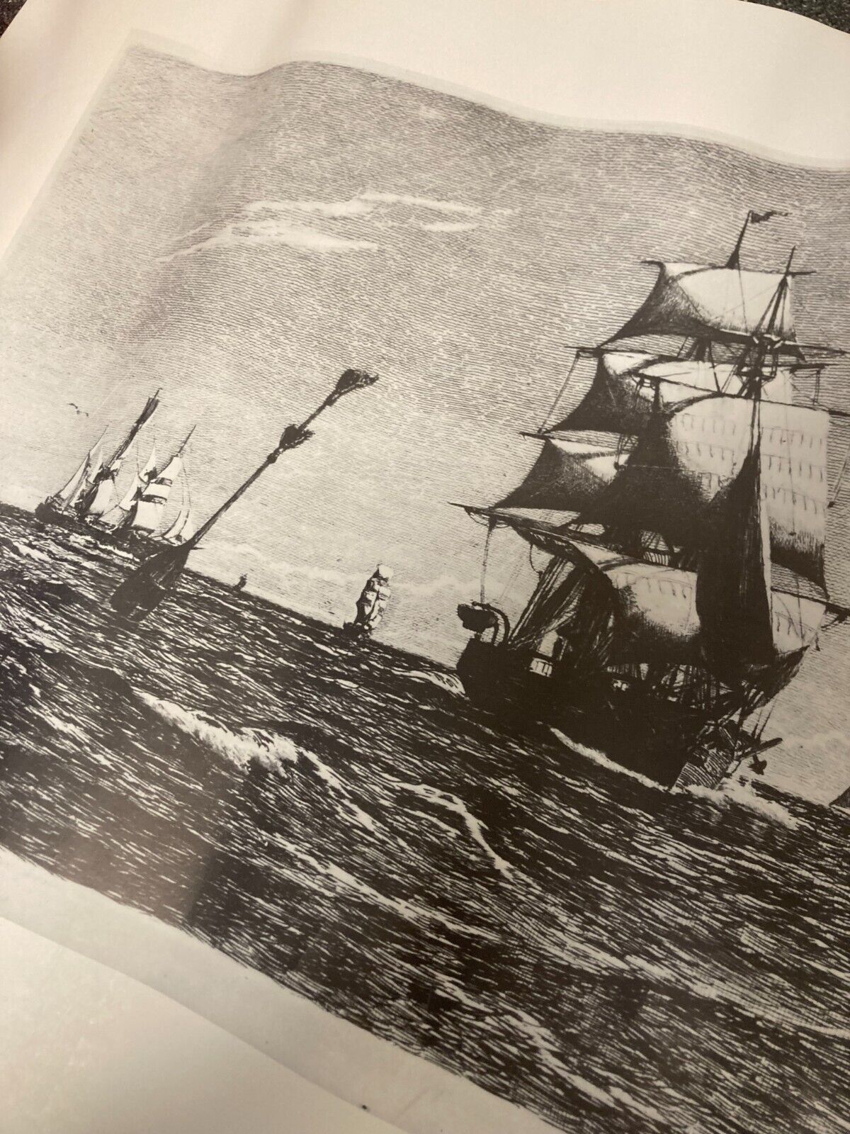 1900 Carl Locher Skagen Maritime Offset Print Nautical Ship Art Skagen 49x70cm