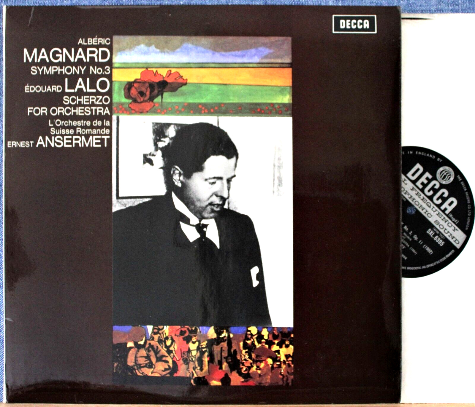 Ansermet Magnard (Symphony 3) + Lalo (Scherzo) Decca SXL 6395 wb NM