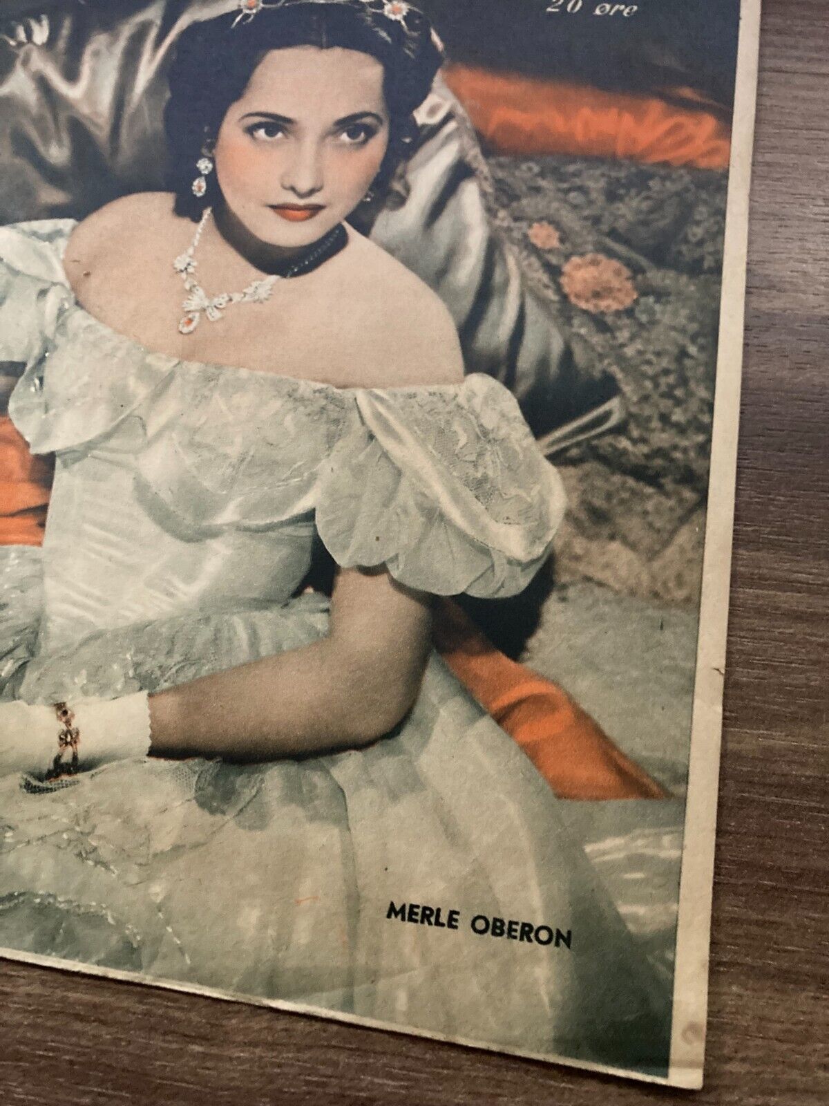 Merle Oberon Front Cover 1940s Complete Antique Danish Magazine "Uge-Magasinet"