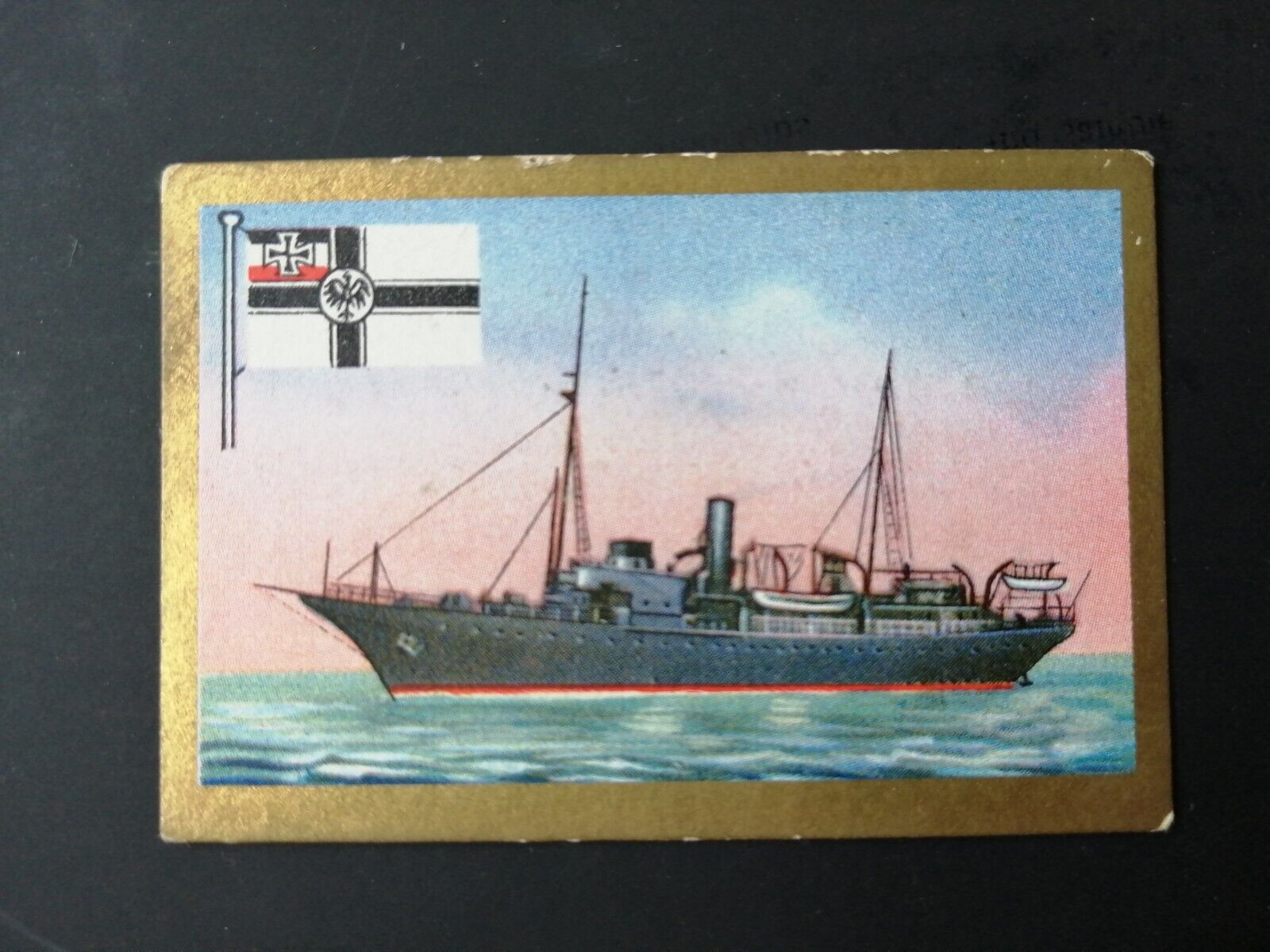 German SABA tobacco ship trading card 1931-33No 233 Vermessungsschiff "Planet"