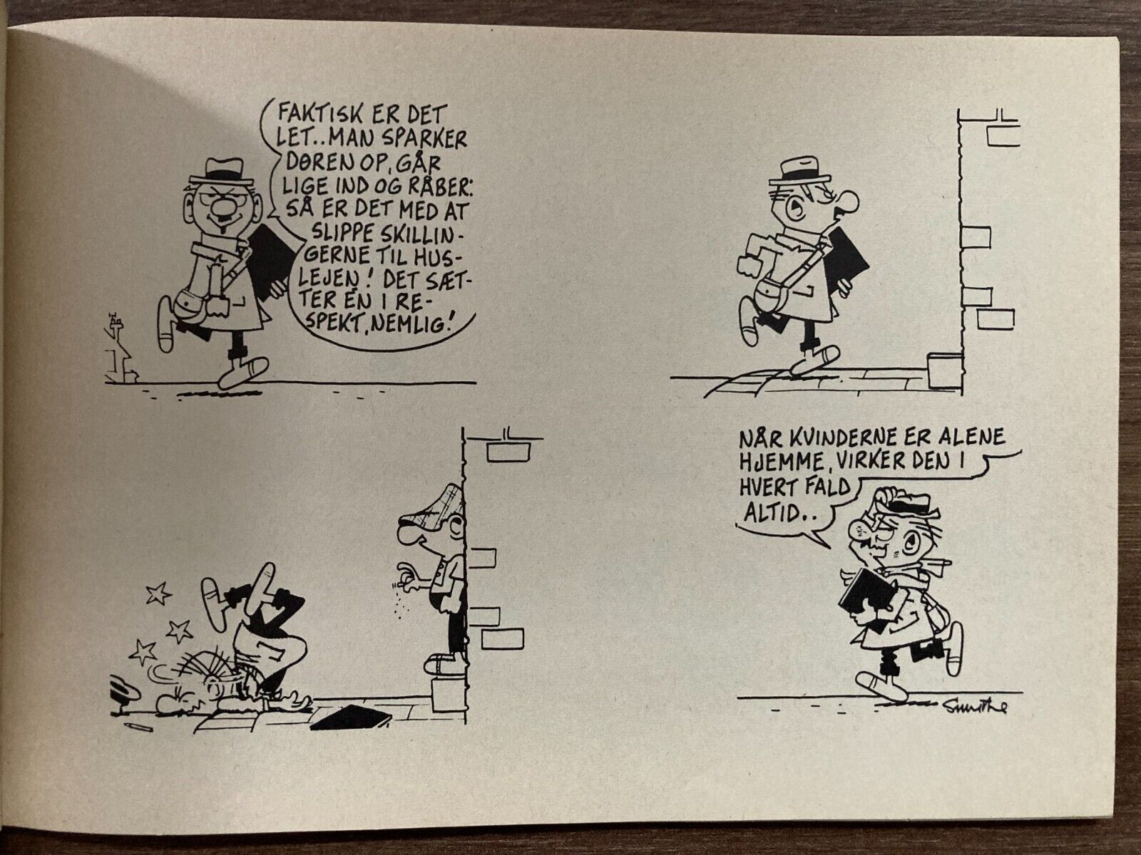 5x Lot Andy Capp Danish Version Comic Strips Collection 1970s Reg Smythe