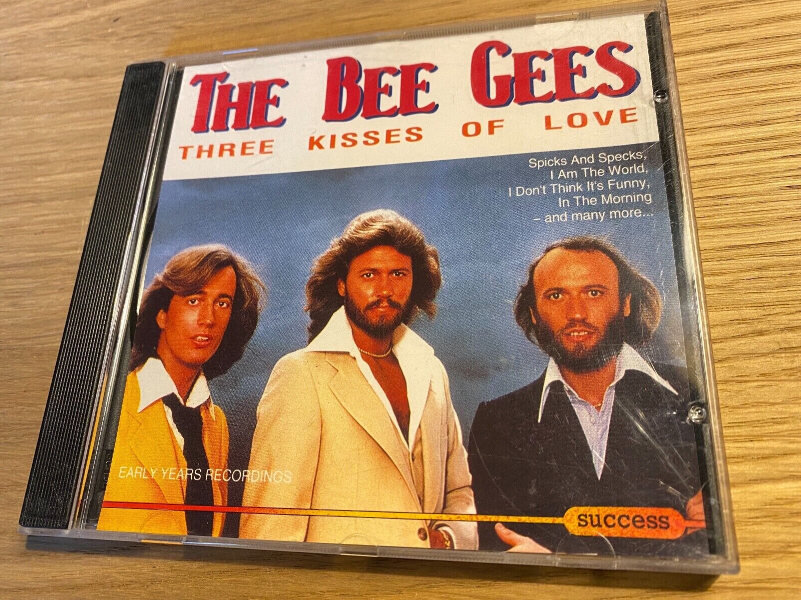 THE BEE GEES "THREE KISSES OF LOVE" CDALBUM 14 TRACK SUCCESS STEMRA EEC PRESS CD