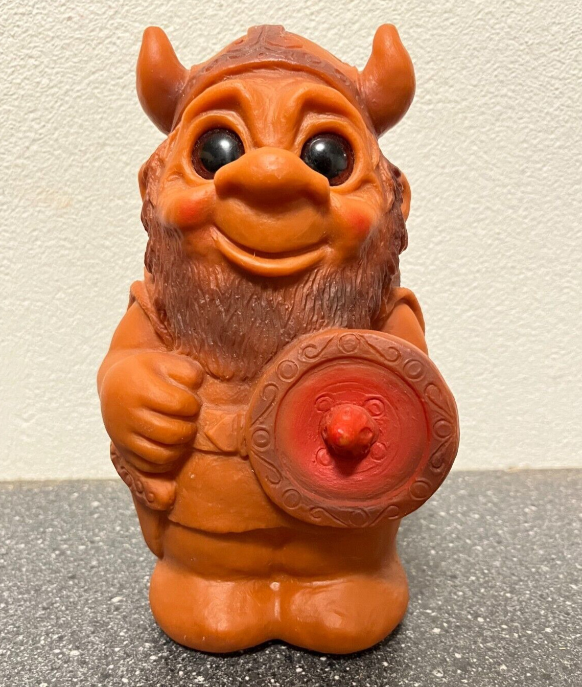 Vintage Danish Dam Troll Piggy Bank - Sparekassen Østjylland - Hornsyld Denmark