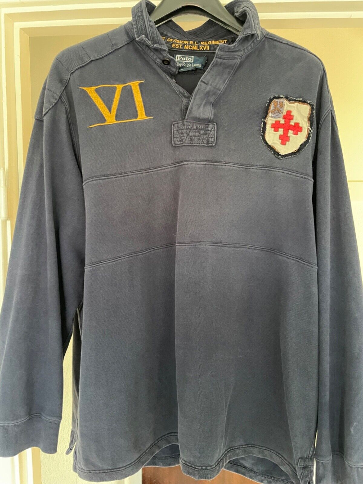 vintage polo ralph lauren rugby shirt mens